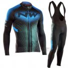 Northwave Cycling Jersey Bib Tight 2019 Men Long Sleeve Black Blue