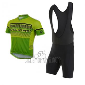 Pearl Izumi Cycling Jersey Bib Short 2017 Men Short Sleeve Green and Yellow
