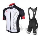 Specialized Cycling Jersey Bib Short 2015 Men Short Sleeve Black and White