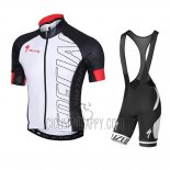 Specialized Cycling Jersey Bib Short 2015 Men Short Sleeve Black and White