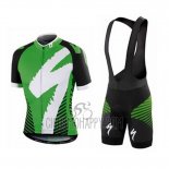 Specialized Cycling Jersey Bib Short 2016 Men Short Sleeve Green