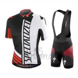 Specialized Cycling Jersey Bib Short 2016 Men Short Sleeve Light Black and White