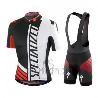 Specialized Cycling Jersey Bib Short 2016 Men Short Sleeve Light Black and White