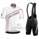 Specialized Cycling Jersey Bib Short 2016 Men Short Sleeve Light White