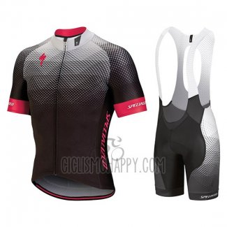Specialized Cycling Jersey Bib Short 2018 Men Short Sleeve Black Gray Pink
