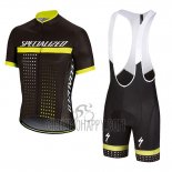 Specialized Cycling Jersey Bib Short 2018 Men Short Sleeve Black Yellow