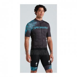 Specialized Cycling Jersey Bib Short 2021 Men Short Sleeve Blue Black