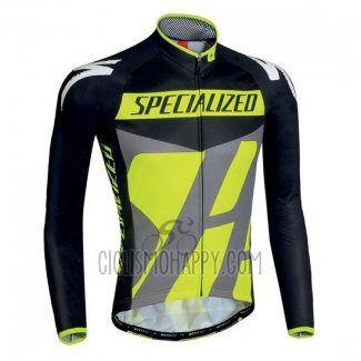 Specialized Cycling Jersey Bib Tight 2016 Men Long Sleeve Ml Black and Green