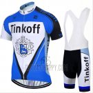 Tinkoff Cycling Jersey Bib Short 2017 Short Sleeve Blue