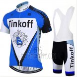 Tinkoff Cycling Jersey Bib Short 2017 Short Sleeve Blue