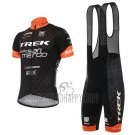 Trek Cycling Jersey Bib Short 2017 Short Sleeve Black