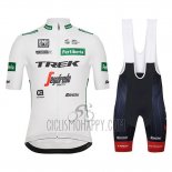 Trek Segafredo Cycling Jersey Bib Short 2018 Short Sleeve White Green