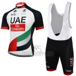 UCI World Champion UAE Cycling Jersey Bib Short 2017 Short Sleeve White