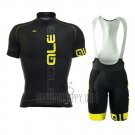 ALE Cycling Jersey Bib Short 2016 Men Short Sleeve Black
