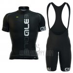 ALE Cycling Jersey Bib Short 2016 Men Short Sleeve White and Black