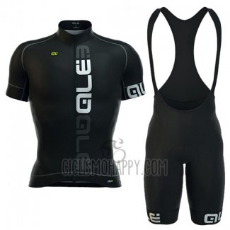 ALE Cycling Jersey Bib Short 2016 Men Short Sleeve White and Black