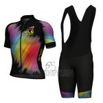 ALE Cycling Jersey Bib Short 2017 Men Short Sleeve Black
