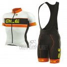 ALE Graphics Prr Bermuda Cycling Jersey Bib Short 2017 Men Short Sleeve Orange and White