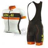 ALE Graphics Prr Bermuda Cycling Jersey Bib Short 2017 Men Short Sleeve Orange and White