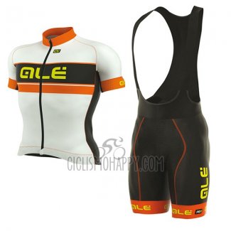 ALE Graphics Prr Bermuda Cycling Jersey Bib Short 2017 Men Short Sleeve Orange and White