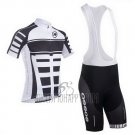 Assos Cycling Jersey Bib Short 2013 Men Short Sleeve White and Black