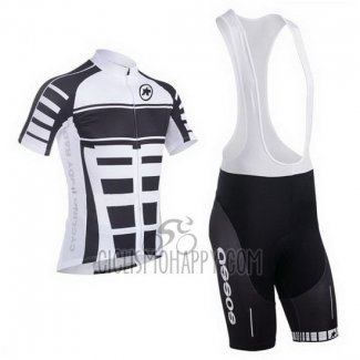 Assos Cycling Jersey Bib Short 2013 Men Short Sleeve White and Black