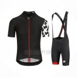 Assos Cycling Jersey Bib Short 2021 Men Short Sleeve Black White Red