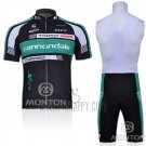 Cannondale Cycling Jersey Bib Short 2011 Men Short Sleeve Black and Vede Militare