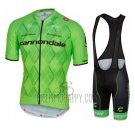 Cannondale Cycling Jersey Bib Short 2016 Men Short Sleeve Black and Green