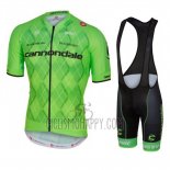 Cannondale Cycling Jersey Bib Short 2016 Men Short Sleeve Black and Green