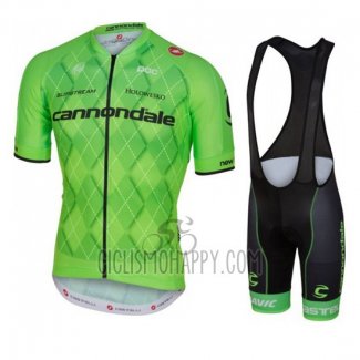 Cannondale Cycling Jersey Bib Short 2016 Men Short Sleeve Black and Green