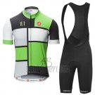 Castelli Cycling Jersey Bib Short 2016 Men Short Sleeve Green and Black