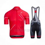 Castelli Cycling Jersey Bib Short 2021 Men Short Sleeve Red White