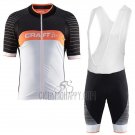 Craft Cycling Jersey Bib Short 2017 Men Short Sleeve Gray and Black