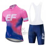 EF Education First Cycling Jersey Bib Short 2019 Short Sleeve Pink Blue