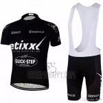 Etixx Quick Step Cycling Jersey Bib Short 2018 Short Sleeve Black