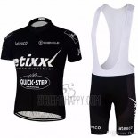 Etixx Quick Step Cycling Jersey Bib Short 2018 Short Sleeve Black