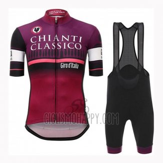 Giro D'italy Cycling Jersey Bib Short 2019 Men Short Sleeve Purple