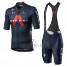 INEOS Grenadiers Cycling Jersey Bib Short 2020 Short Sleeve Red Deep Blue(1)