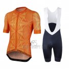 Le Col Cycling Jersey Bib Short 2020 Men Short Sleeve Orange