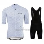 Le Col Cycling Jersey Bib Short 2020 Men Short Sleeve White
