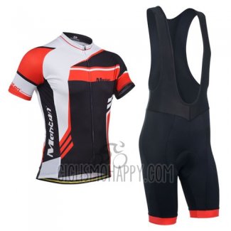 Monton Cycling Jersey Bib Short 2014 Men Short Sleeve Red and Black