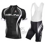 Nalini Cycling Jersey Bib Short 2018 Men Short Sleeve Black and White