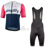 Nalini Cycling Jersey Bib Short 2022 Men Short Sleeve Blue Pink