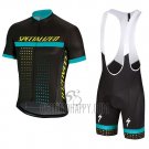 Specialized Cycling Jersey Bib Short 2018 Men Short Sleeve Black Blue