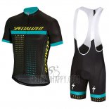 Specialized Cycling Jersey Bib Short 2018 Men Short Sleeve Black Blue