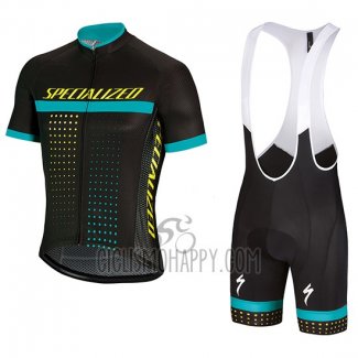 Specialized Cycling Jersey Bib Short 2018 Men Short Sleeve Black Blue