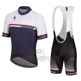 Specialized Cycling Jersey Bib Short 2018 Men Short Sleeve White Purple