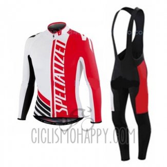 Specialized Cycling Jersey Bib Tight 2016 Men Long Sleeve Ml Red Black