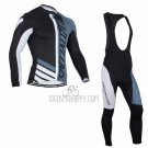 Specialized Cycling Jersey Bib Tight 2016 Men Long Sleeve White and Blue
